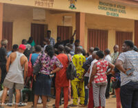 PHOTOS: Large turnout, slow pace as INEC begins PVC distribution at ward level