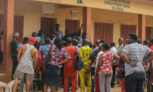 PHOTOS: Large turnout, slow pace as INEC begins PVC distribution at ward level