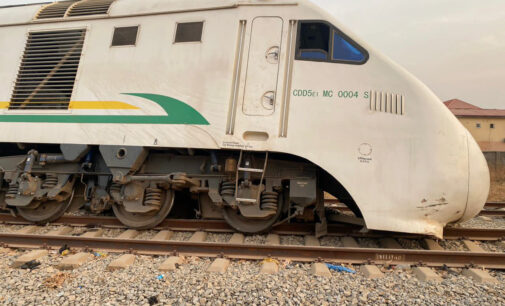 PHOTOS: Train derails in Abuja
