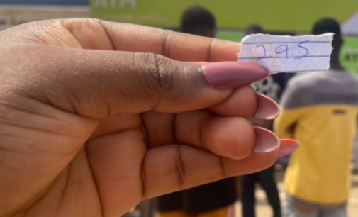 PHOTOS: ‘Allotted numbers, long queues’ — Nigerians face difficulty getting cash at ATMs