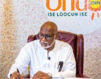 Akeredolu imposes curfew on Ondo community after outbreak of violence