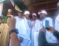 SPOTTED: Rotimi Amaechi attends APC presidential campaign rally in Adamawa