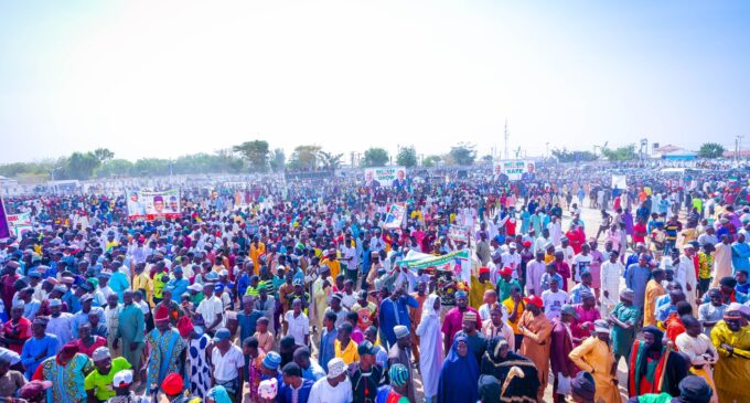 PHOTOS: Huge turnout as PDP presidential campaign rally holds in Zamfara