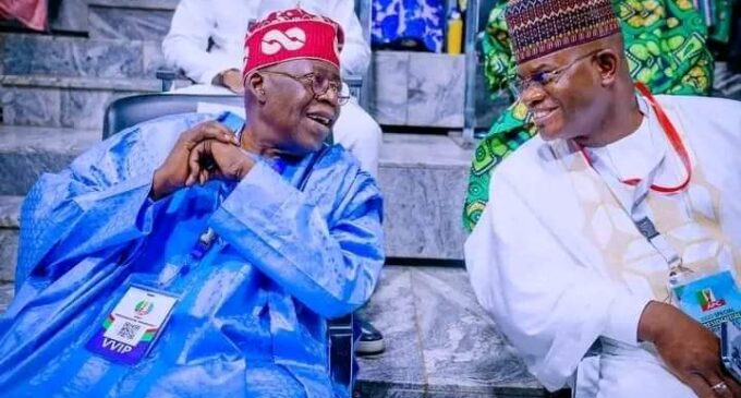 Yahaya Bello: Tinubu is president-in-waiting — he has 21 governors in his corner