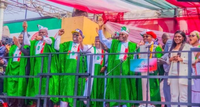 Makinde absent at PDP rally in Oyo — but Atiku hails him for ‘well organised’ event