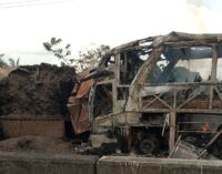 11 burnt to death as truck collides with bus in Ondo 