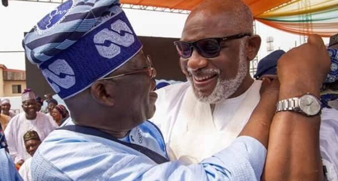 South-west lucky to have Tinubu as presidential candidate, says Akeredolu