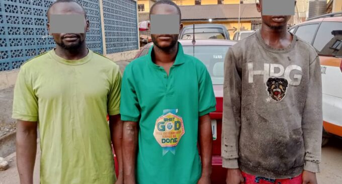 Imo police arrest three armed robbery suspects, recover vehicle in Rivers
