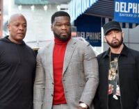 ‘The 3-headed monster’ — 50 Cent marks 20-year partnership with Eminem, Dr Dre