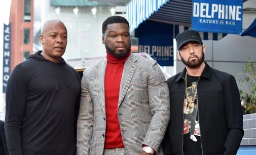 ‘The 3-headed monster’ — 50 Cent marks 20-year partnership with Eminem, Dr Dre