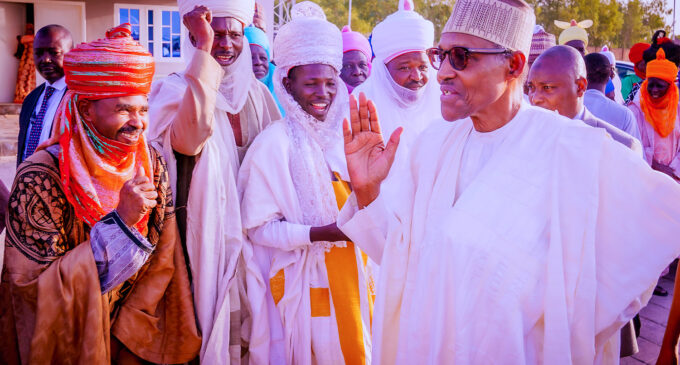 PHOTOS: Buhari arrives Daura ahead of elections