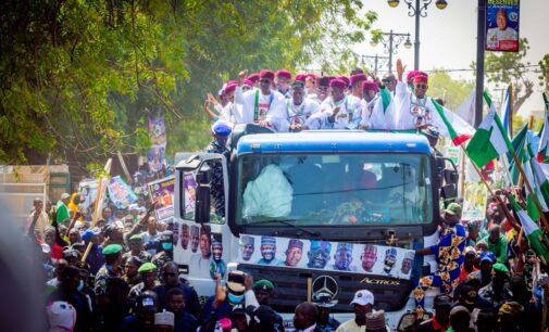 PHOTOS: Homecoming for Shettima as Tinubu campaigns in Borno