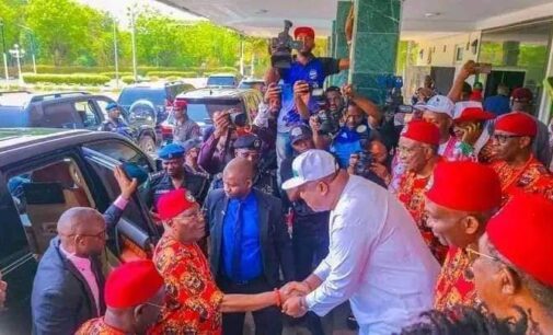 PHOTOS: Ugwuanyi welcomes Atiku to Enugu — but absent at PDP campaign rally