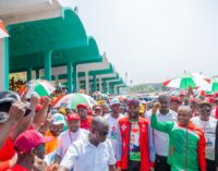 Enugu guber: PDP’s Peter Mbah holds rally, promises better future for residents