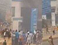 Naira scarcity: Banks vandalised as residents protest in Ogun again