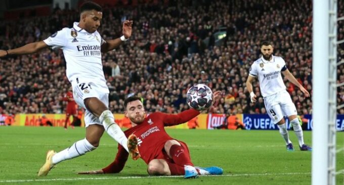 UCL: Osimhen scores for Napoli as Real Madrid thrash Liverpool 5-2 at Anfield