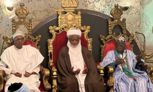 VIDEO: Buhari present as Tinubu visits Sultan of Sokoto ‘to seek blessing, endorsement’
