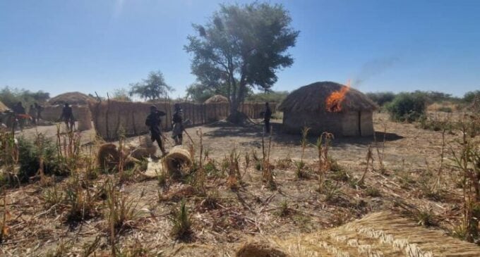 Troops raid terrorists’ hideouts in Borno, ‘rescue 44 victims‘