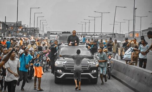 TRENDING: Boy goes viral for standing in front of Obi’s convoy in Lagos