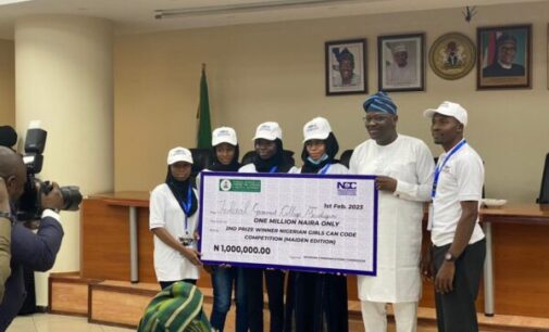 PHOTOS: NCC awards N3m cash prize to maiden winners of ‘Nigerian Girls Can Code’