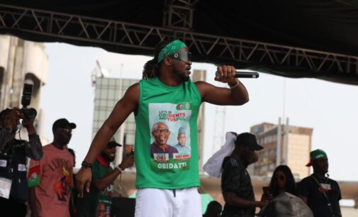 PHOTOS: Psquare, African China perform at Peter Obi’s Lagos rally