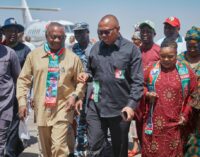 PHOTOS: Obi visits Plateau to canvass support for LP guber candidate