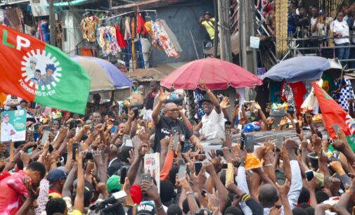 PHOTOS: Obi visits Edo, Delta, seeks support for LP candidates in guber election