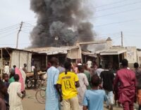 Shops destroyed as fire razes another market in Borno