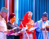 PHOTOS: Buhari swears in reappointed board members of ICPC