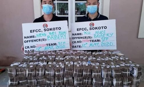 Bribery: Court jails Chinese nationals for offering N50m cash to EFCC official