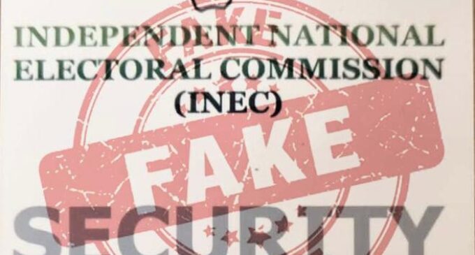 ‘Diabolical action’ — INEC raises alarm over fake ID cards for security personnel on election duty