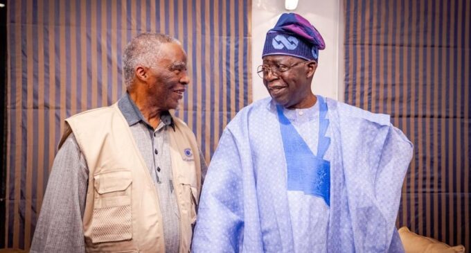 Thabo Mbeki asks Tinubu to build strong government, says Nigeria sets pace for Africa 