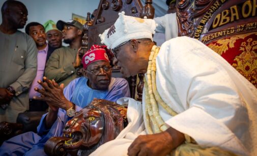 PHOTOS: Tinubu, Sanwo-Olu visit Oba of Lagos
