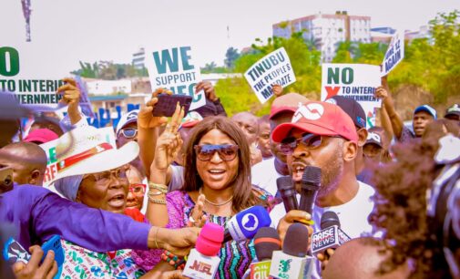 PHOTOS: Supporters stage solidarity walk for Tinubu in Abuja