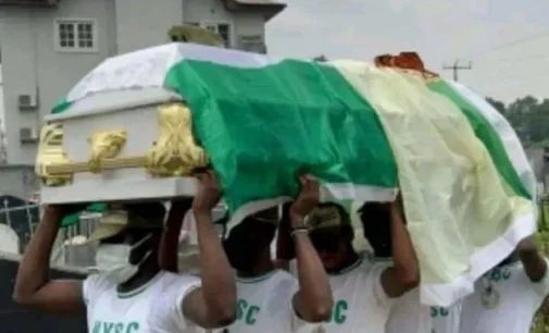 PHOTOS: Corps member who died in Lagos train accident buried amid tears