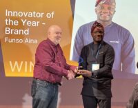 Funso Aina becomes first African to win ‘Innovator of the Year’ at SABRE Awards