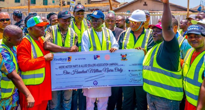 Sanwo-Olu donates N100m to victims of Akere market fire incident