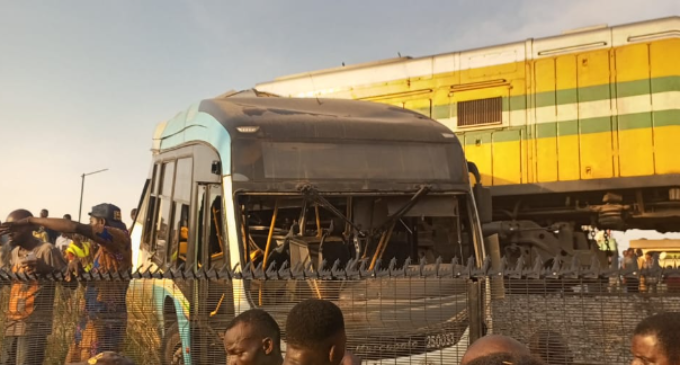 ‘It was not my fault’ — bus driver involved in Lagos train accident begs for forgiveness