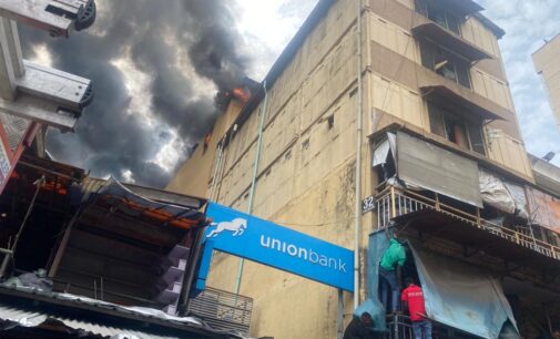 Fire breaks out in five-storey building at Lagos market