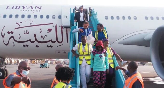 FG repatriates fresh batch of 128 Nigerians stranded in Libya