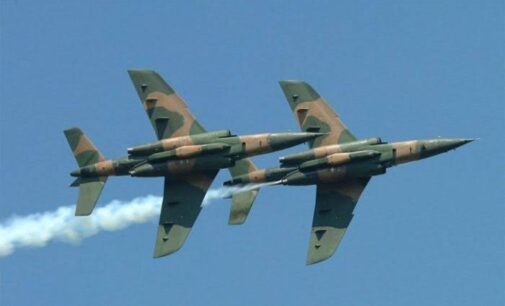 ‘Scores of ISWAP fighters killed’ as NAF air strike hits terrorists’ hideout in Borno