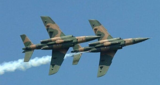 Military air strikes kill ’22 terrorists’ in Katsina
