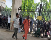 LASU students shut gates, protest ‘torture’ of colleagues by soldiers