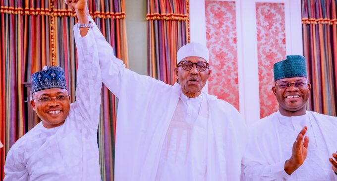 PHOTOS: Buhari receives Ododo, APC Kogi guber candidate, in Aso Rock villa