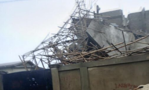Three-storey building collapses in Lagos