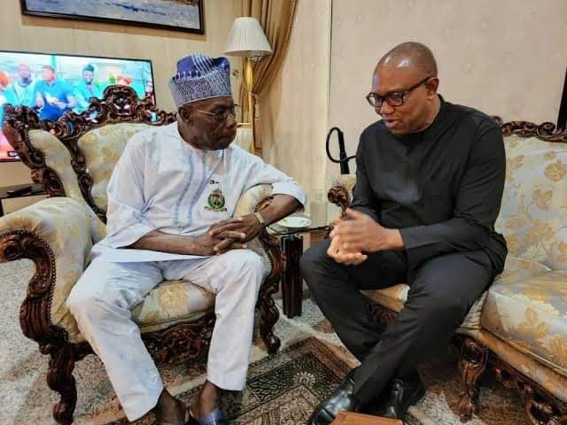 In September 2022, Peter Obi visited Olusegun Obasanjo in Abeokuta, Ogun State capital.
