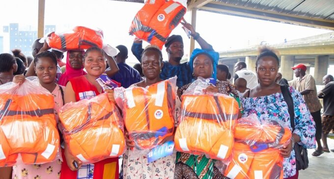 PHOTOS: Lagos waterways authority donates life jackets, sensitises ferry passengers