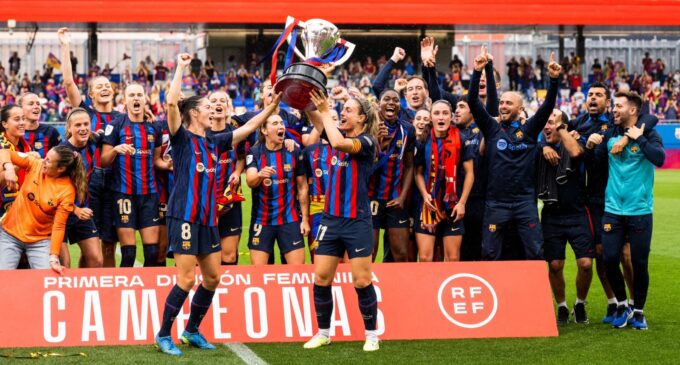 Oshoala scores as Barcelona Femeni win 4th consecutive Spanish league title