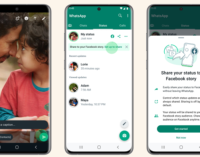 WhatsApp adds new feature allowing users share status to Facebook stories