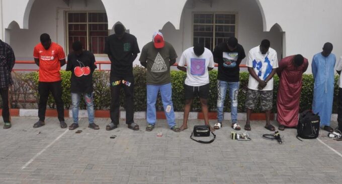 EFCC arrests 11 suspected internet fraudsters, recovers cars in Maiduguri